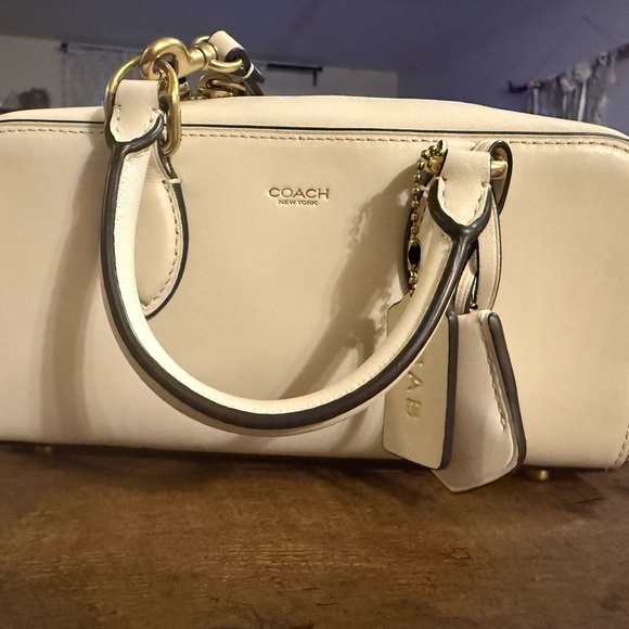 Coach Cream Satchel Bag - Picture 5 of 6